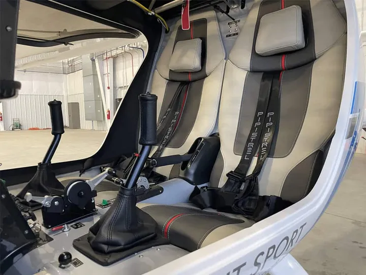 Inside the Pipistrel Alpha Trainer: side-by-side seats and controls