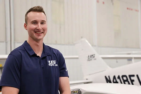 Evan Weaver, flight instructor at US Flight Co