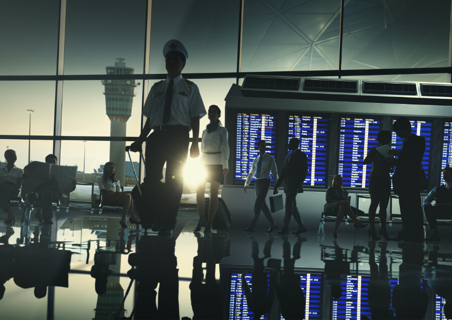 Airline pilot schedule overview