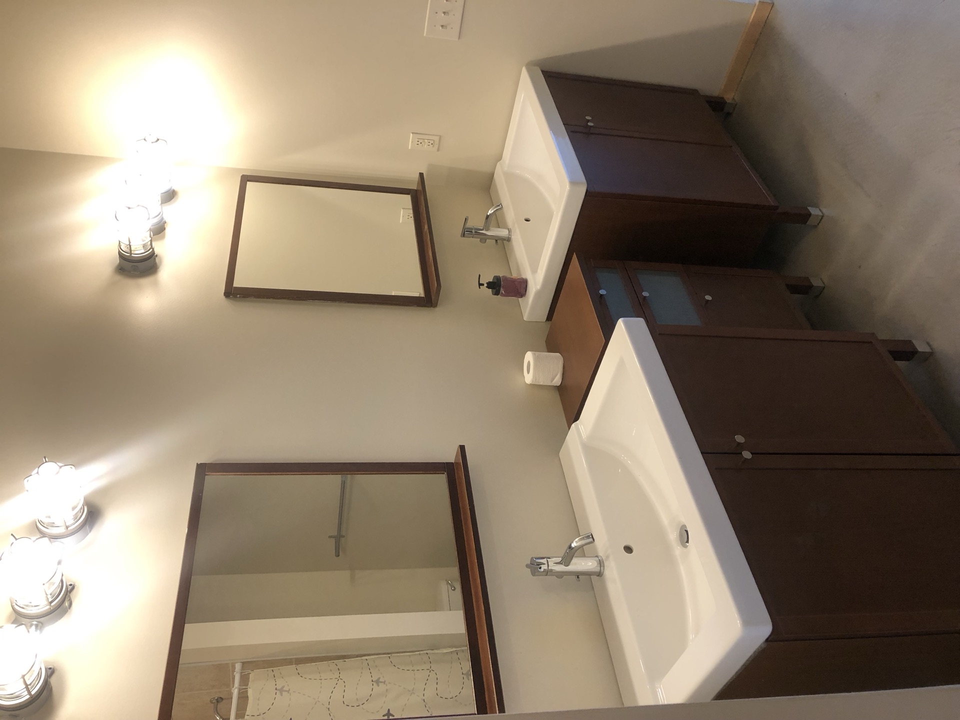 Clean modern bathroom