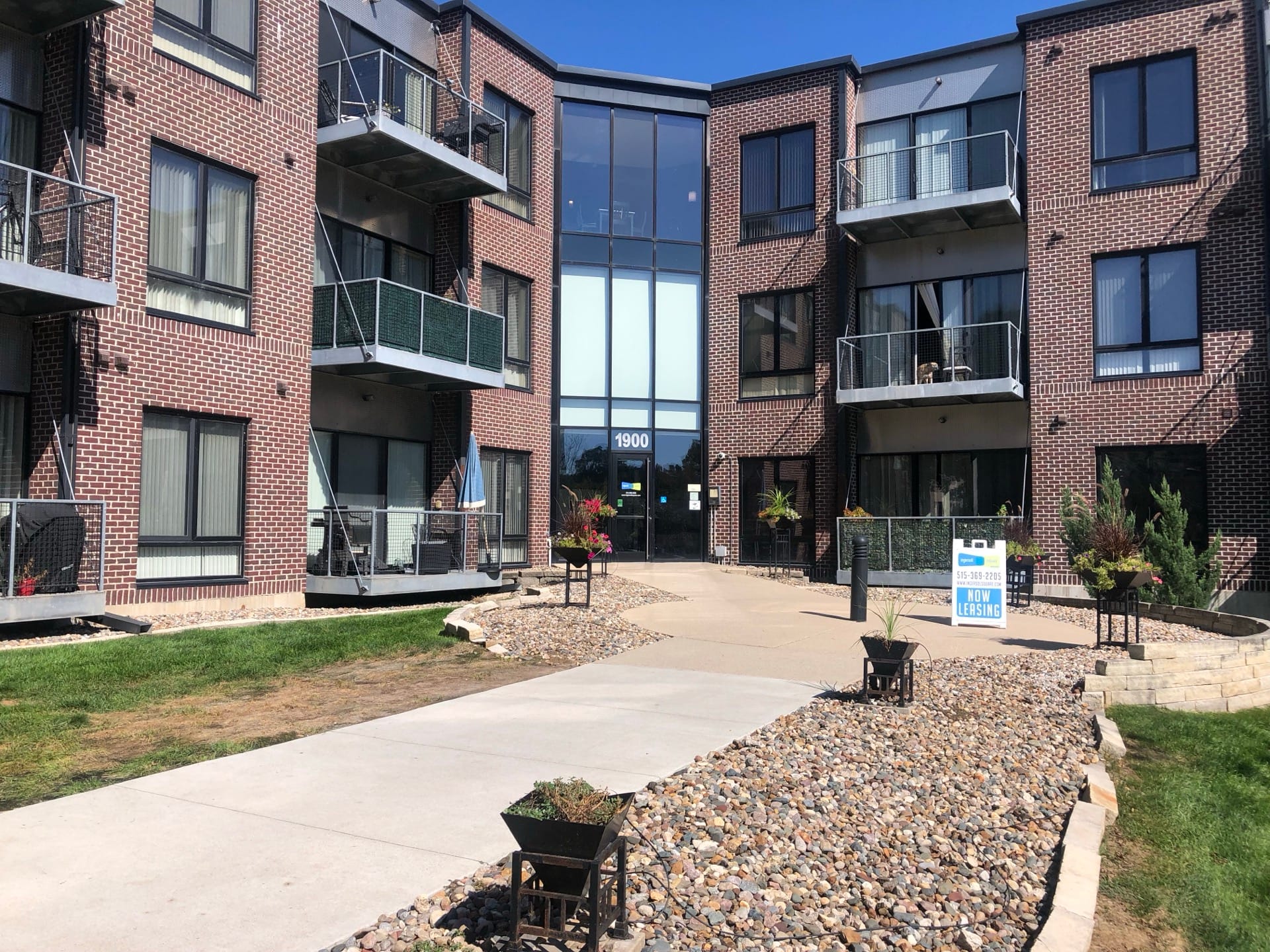 Exterior of the student housing community building